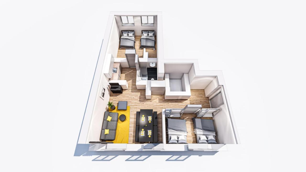 Marienplatz Apartment 2 Bedrooms Living Room Kitchen มิวนิก ภายนอก รูปภาพ
